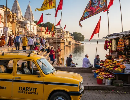 Pushkar Lake and Brahma Temple Cab
