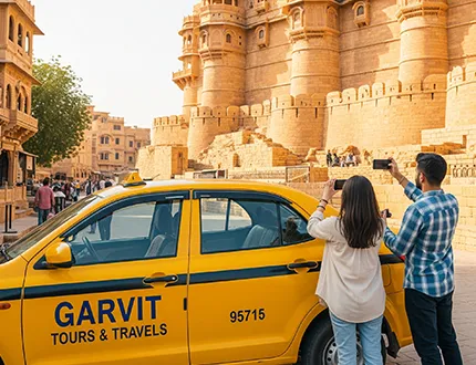 Jaisalmer Fort and Sand Dunes Tour Cab