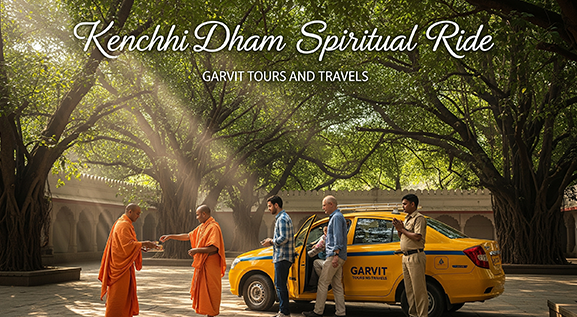 Neem Karoli Baba Kenchhi Dham temple courtyard