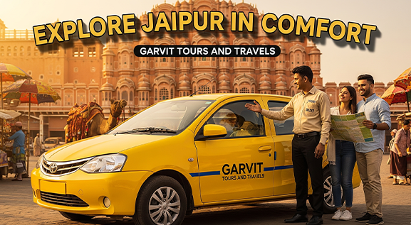 Yellow taxi for Jaipur sightseeing tour